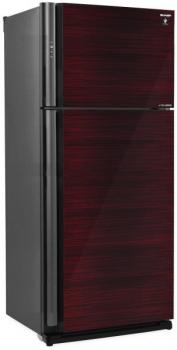 Холодильник Sharp SJ-XP59PGRD бордовый