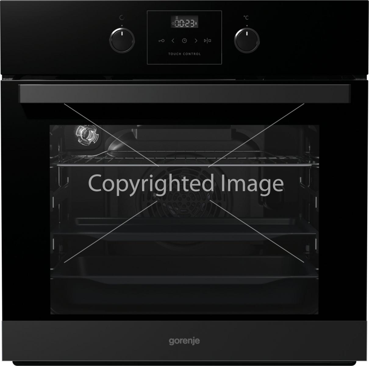 Модель Горенье духовки с дисплеем и кнопками. Духовой шкаф горение в интерьере фото.